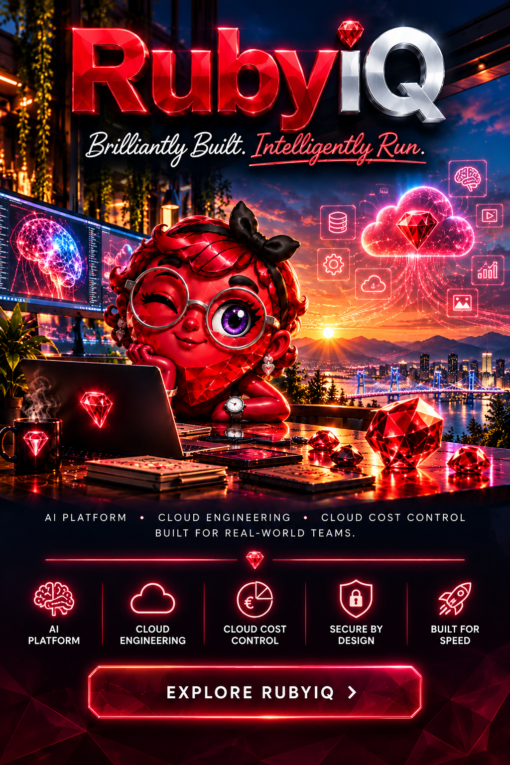 RubyIQ AI platform — brilliantly built, intelligently run